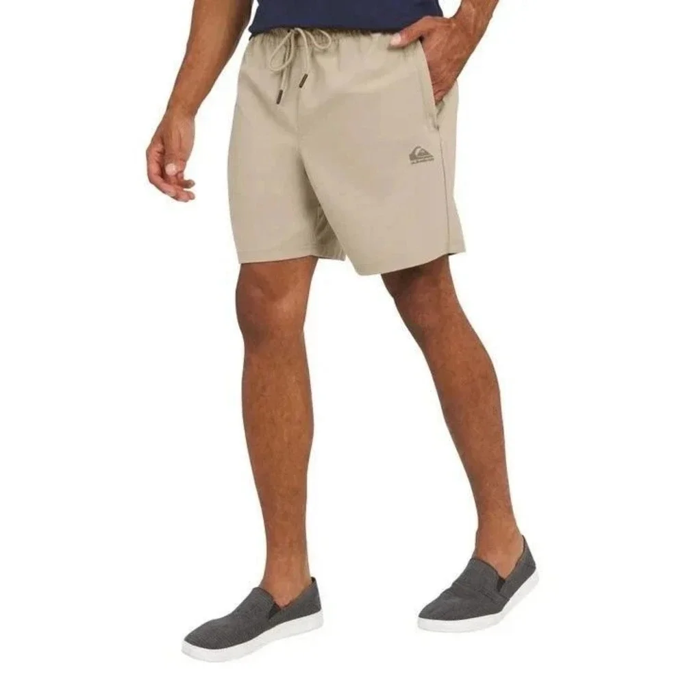 QUIKSILVER Amphibian Hybrid Shorts Mens XXL Beige Khaki Tan Swim Shorts 2XL NWT